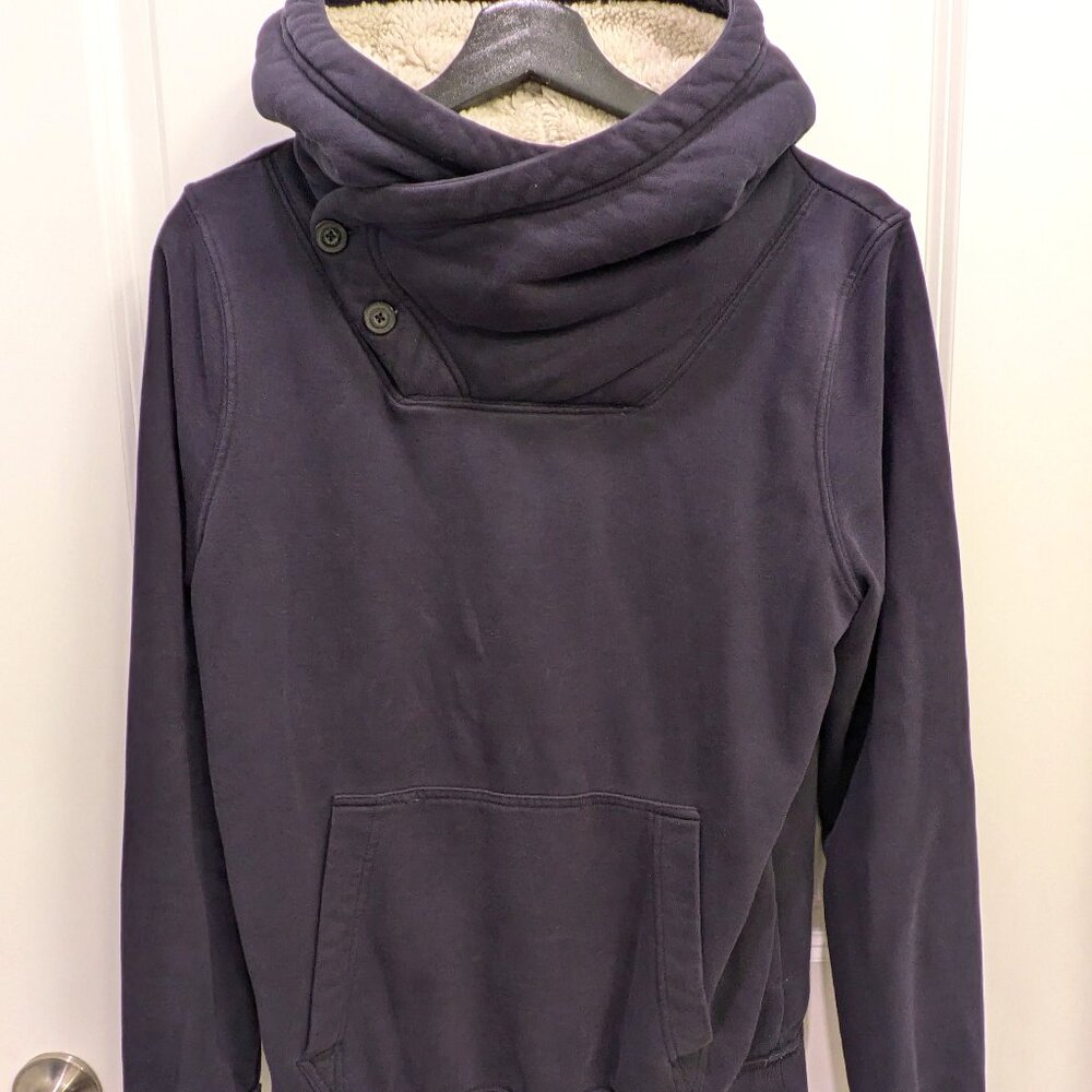 H&M Divided Button Fleece Hoodie SZ Small